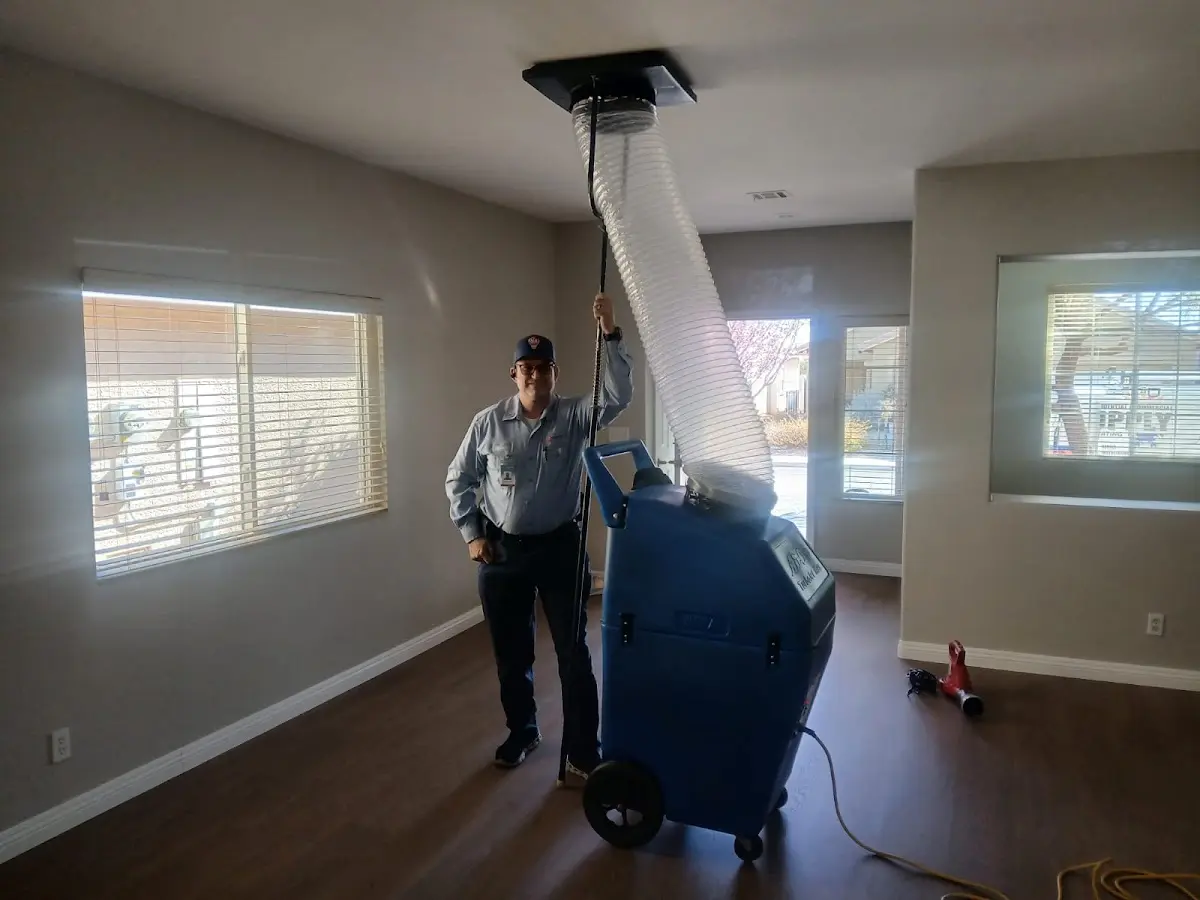 Professional Dryer Vent Cleaning work inside a Hallandale Beach home